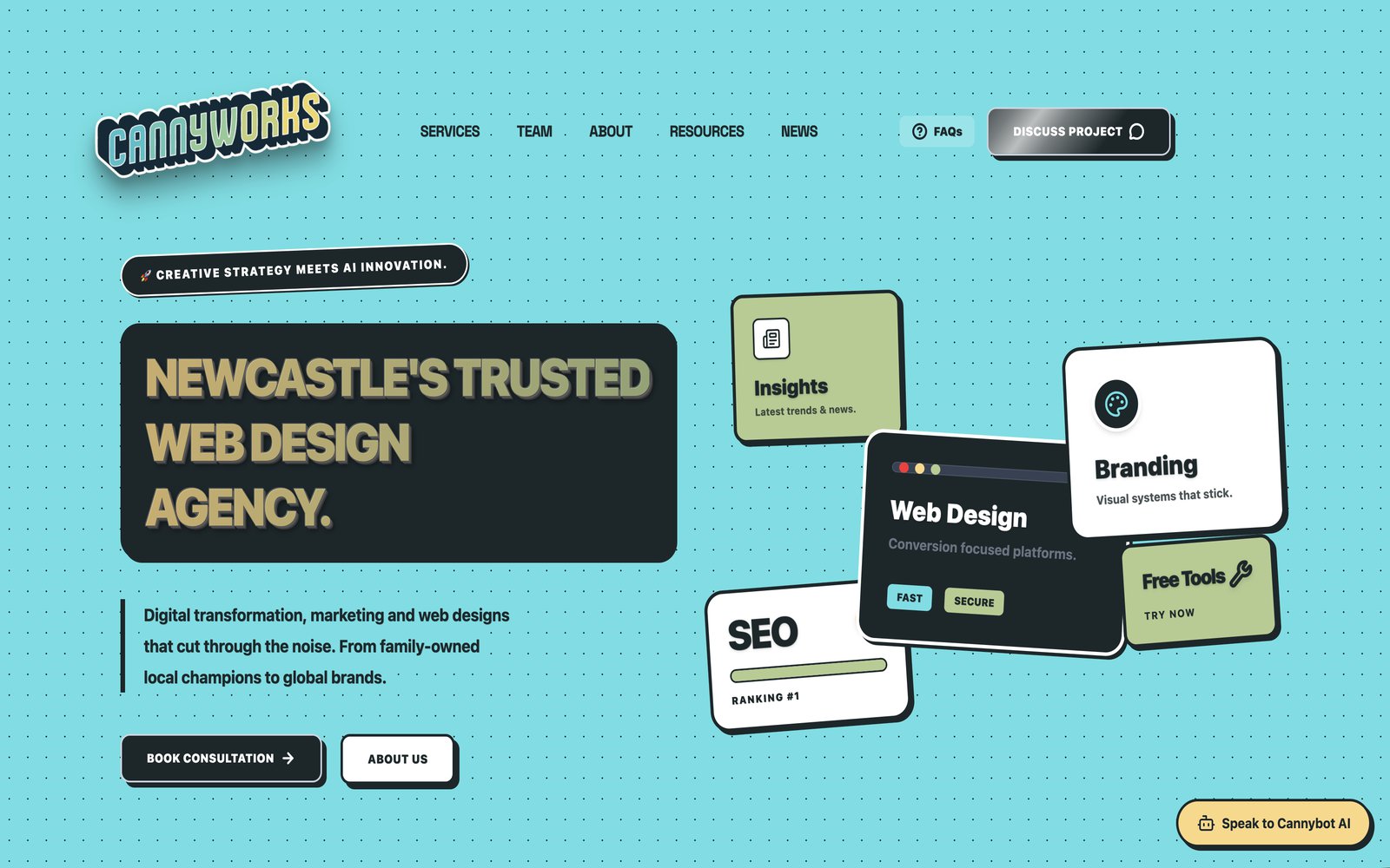Cannyworks — website designed and built by John Walker