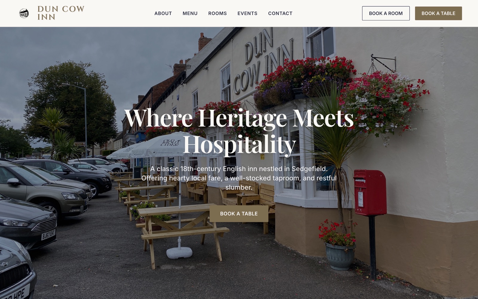The Dun Cow Inn — homepage